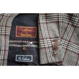 Brioni Nomentano Brown Black 100% Pure Cashmere Sport Coat Jacket Sz 46L